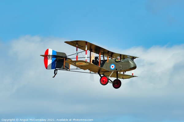 Replica Airco DH.2 British World War 1 fighter Picture Board by Angus McComiskey