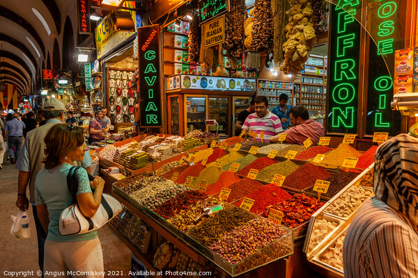 Spice Bazaar, Istanbul Picture Board by Angus McComiskey