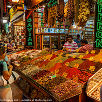 Buy canvas prints of Spice Bazaar, Istanbul by Angus McComiskey