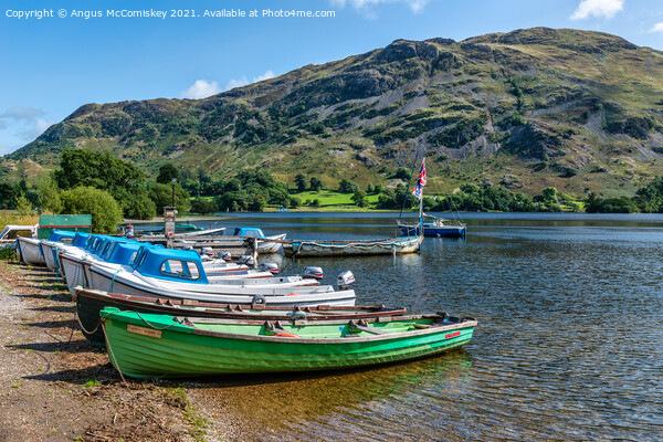 Boats for hire, Ullswater Picture Board by Angus McComiskey