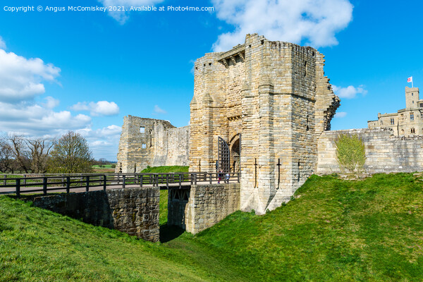 Gatehouse at Warkworth Castle Picture Board by Angus McComiskey