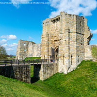 Buy canvas prints of Gatehouse at Warkworth Castle by Angus McComiskey