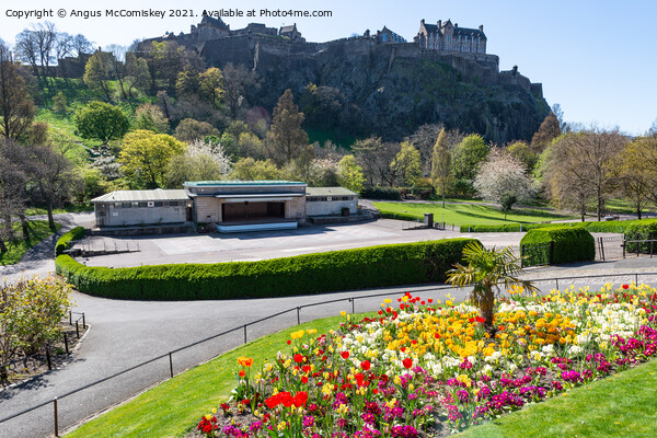 Ross Bandstand Princes Street Gardens Edinburgh Picture Board by Angus McComiskey