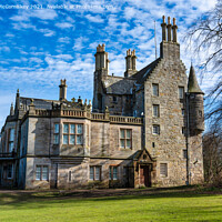 Buy canvas prints of Lauriston Castle from the garden, Edinburgh by Angus McComiskey