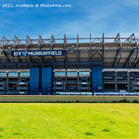 Buy canvas prints of Murrayfield Stadium, home of Scottish Rugby by Angus McComiskey