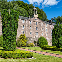 Buy canvas prints of Millworkers House New Lanark, Scotland by Angus McComiskey