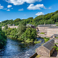 Buy canvas prints of New Lanark and River Clyde by Angus McComiskey
