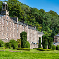 Buy canvas prints of Millworkers Houses New Lanark, Scotland by Angus McComiskey