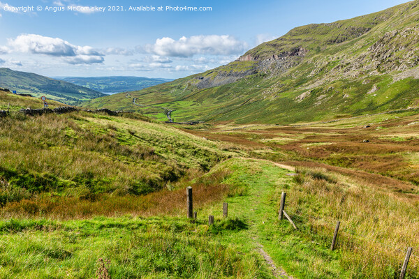 Kirkstone Pass footpath Picture Board by Angus McComiskey