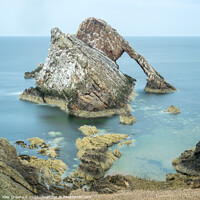 Buy canvas prints of Bow Fiddle Rock at Portknockie, Scotland by Alan Crawford