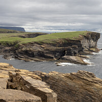 Buy canvas prints of Cliffs at Yesnaby, Orkney by Alan Crawford