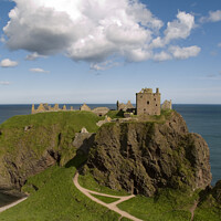 Buy canvas prints of View of Dunnottar Castle near Stonehaven, Scotland by Alan Crawford