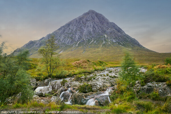 Buachaille Etive Mor at Glencoe in Scotland Picture Board by Alan Crawford