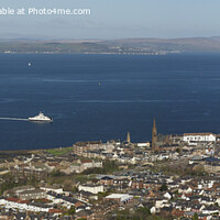 Buy canvas prints of Largs and the Cumbrae Ferry by Alan Crawford