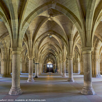 Buy canvas prints of The Cloisters at Glasgow University by Alan Crawford