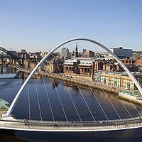 Buy canvas prints of Bridge View, Newcastle-upon-Tyne by Alan Crawford