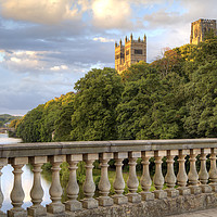 Buy canvas prints of Durham Cathedral from Prebends Bridge by Alan Crawford