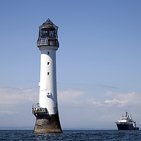 Buy canvas prints of The Bell Rock Lighthouse, Scotland by Alan Crawford