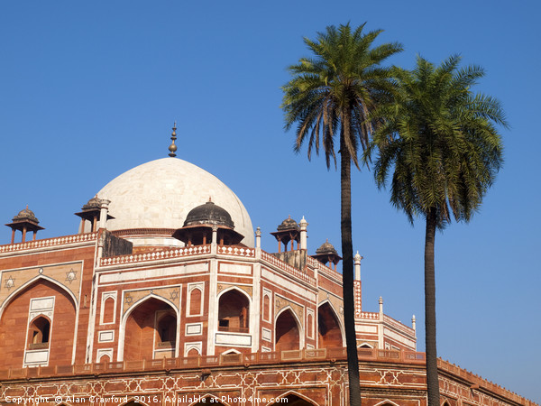 View of the Humayun Tomb in Delhi, India Picture Board by Alan Crawford