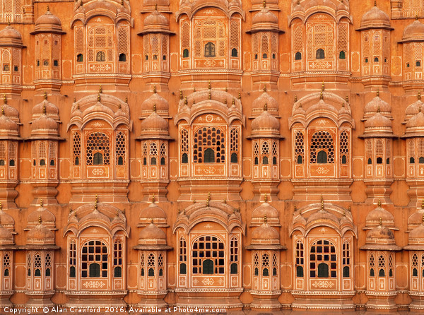 Palace of the Winds, Jaipur, India Picture Board by Alan Crawford