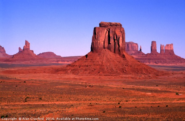 Monument Valley, Arizona Picture Board by Alan Crawford