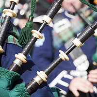 Buy canvas prints of Scottish Pipe Band by Alan Crawford