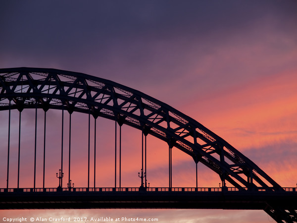 Tyne Bridge, Newcastle Picture Board by Alan Crawford