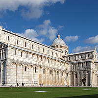 Buy canvas prints of Cathedral and Leaning Tower of Pisa, Italy by Alan Crawford