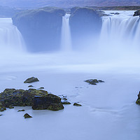 Buy canvas prints of Godafoss Waterfall, Iceland by Alan Crawford