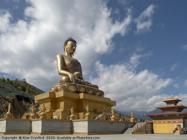 Buddha Dordenma statue, Bhutan Picture Board by Alan Crawford