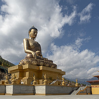 Buy canvas prints of Buddha Dordenma statue, Bhutan by Alan Crawford