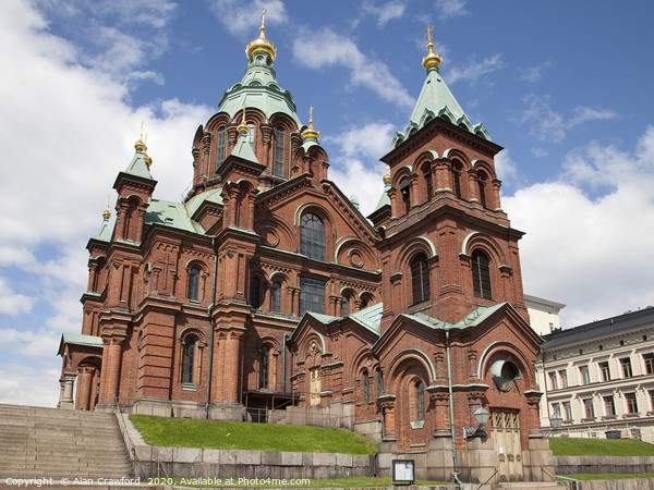 The Uspenski Cathedral in Helsinki, Finland Picture Board by Alan Crawford