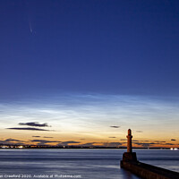 Buy canvas prints of Comet NEOWISE above Aberdeen, Scotland by Alan Crawford