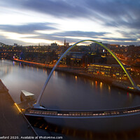 Buy canvas prints of Bridges on the Tyne by Alan Crawford