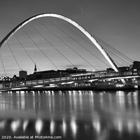 Buy canvas prints of Gateshead Millennium Bridge by Alan Crawford