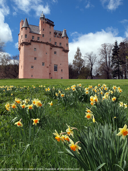 Craigievar castle, Scotland Picture Board by Alan Crawford