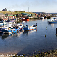 Buy canvas prints of Fishing Boats at Paddy's Hole, Teesmouth by Alan Crawford