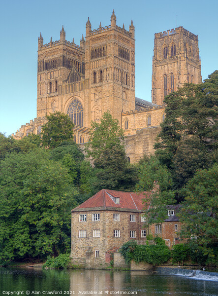 Durham Cathedral and the Old Fulling Mill Picture Board by Alan Crawford