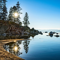Buy canvas prints of Beautiful Sand Harbor in Lake Tahoe. by Jamie Pham