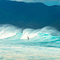 Buy canvas prints of Surfers at the famous Hookipa Beach in the North s by Jamie Pham