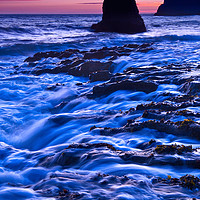 Buy canvas prints of Dramatic view of a sea stack in Davenport Beach, S by Jamie Pham