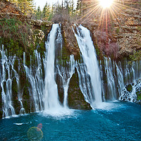 Buy canvas prints of Burney Falls, one of the most beautiful waterfalls by Jamie Pham