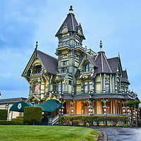 Buy canvas prints of Victorian Architecture of the Carson Mansion. by Jamie Pham