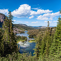Buy canvas prints of Scenic view of Mammoth Lakes in California. by Jamie Pham