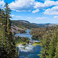 Buy canvas prints of Scenic view of Mammoth Lakes in California. by Jamie Pham