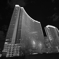 Buy canvas prints of The magnificent Aria Resort in Vegas by Jamie Pham