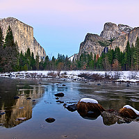 Buy canvas prints of Dramatic view of Yosemite Valley. by Jamie Pham