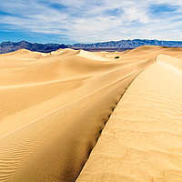 Buy canvas prints of Panoramic view of sand dunes in Death Valley by Jamie Pham