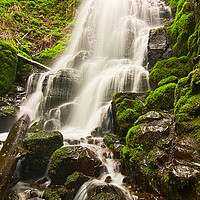 Buy canvas prints of Fairy Falls in the Columbia River Gorge Area of Or by Jamie Pham