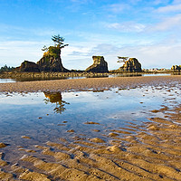 Buy canvas prints of Three Brothers Rock Formation by Jamie Pham